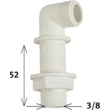 Kaia Life Klozet Temiz Su Giriş Dirseği 5,2 cm 3/8