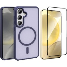 Vendas Galaxy S26 Plus Kılıf M-Safe Şarj Özellikli Mat Arka Yüzey Zore Sio Kapak + Cam Ekran Koruyucu