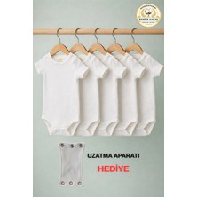 Pamuk Saray Bebek Zıbını Bebek Yaka Üç Çıt Çıtlı Zıbın Body Seti