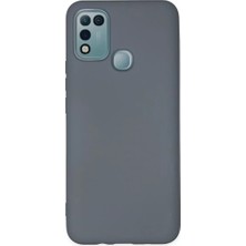 Uravas Store Infinix 10 Play Kılıf Nano Içi Kadife Silikon - Gri