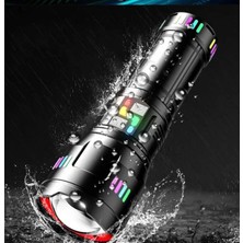 Kaia Life Pro F-3002 Alüminyum Tg LED Gece Şeritli Type-C Şarjlı El Feneri