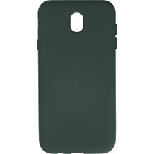 Uravas Store Galaxy J7 / J730 Kılıf Nano Içi Kadife Silikon - Koyu Yeşil