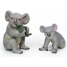 Tufy Toys Yaprak Yiyen Koala ve Yavru Koala- Hayvan Model Oyuncak