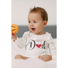 Pamuk Saray Baba Baskılı Bebek Body Kısa Kollu Zıbın %100 Organik Pamuk