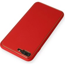 Uravas Store Iphone 7 Kılıf Coco Deri Silikon Kapak - Kırmızı