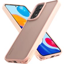 Uravas Store Redmi Note 11 Kılıf Elegant Kapak - Pudra