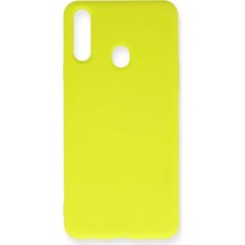 Uravas Store Galaxy A20S Kılıf Nano Içi Kadife Silikon - Sarı