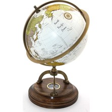 Lowell Home Ieg Pirinç Pusulalı Dünya Küresi LWLHMRS-İEG4256