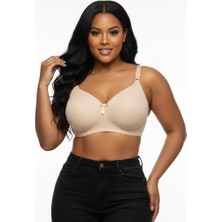 Wear Treasure Telsiz Süngerli C Cup Toparlayıcı Büyük Beden Fitilli Sütyen