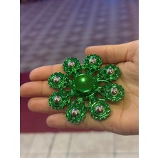 Cuffcufftoys Yeşil Metal Stres Çarkı Modelleri Uzun Dönen 9x9 cm
