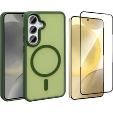Vendas Galaxy S26 Plus Kılıf M-Safe Şarj Özellikli Mat Arka Yüzey Zore Sio Kapak + Cam Ekran Koruyucu