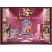 CLK Sports Barbie Okul Çantası , Beslenme Çantası , Kalem Kutusu Set - Suluk&matarahediye
