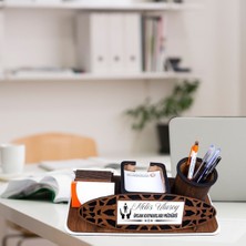 Çılgıntrend Kişiye Özel Insan Kaynakları Müdürü Masa Isimliği | Modern Ahşap Organizer