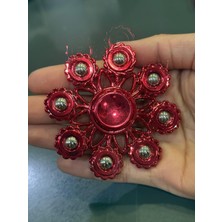 Cuffcufftoys Kırmızı Metal Stres Çarkı Modelleri Uzun Dönen 9x9 cm