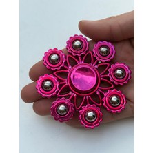 Cuffcufftoys Metal Pembe Stres Çarkı ve Modelleri Uzun Dönen 9x9 cm