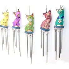 Uravas Store Üstü Ahşap Altı Metal Rüzgar Çanı