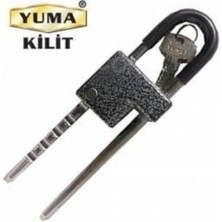 Abnturk Yuma Kanca Ayarlı Asma Kilit Iki Anahtarlı Sağlam Ayarlanabilir Uzunlukta Sağlam Yapı