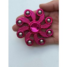 Cuffcufftoys Metal Pembe Stres Çarkı ve Modelleri Uzun Dönen 9x9 cm