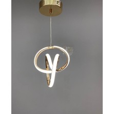 Kumsar Aydınlatma Gold Çift Halka Mini Imza 3 Renk Avize Modeli