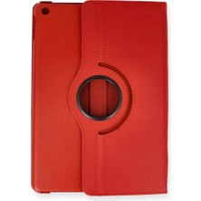 Buğz Ipad Pro 13 (2024) Kılıf 360 Tablet Deri Kılıf - Kırmızı