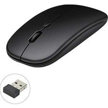 Kablosuz Mouse Fare Şarjlı Bluetooth Wireless Çift Modlu Sessiz - Lisinya