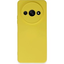 Buğz Xiaomi Redmi A3 4g Kılıf Nano Içi Kadife Silikon - Sarı