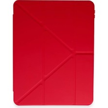 Uravas Store Pad 6 Kılıf Kalemlikli Mars Tablet Kılıfı - Kırmızı