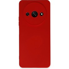 Buğz Xiaomi Redmi A3 4g Kılıf Nano Içi Kadife Silikon - Kırmızı
