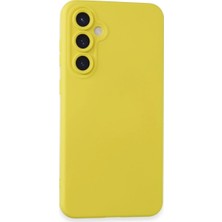 Buğz Samsung Galaxy S24 Kılıf Nano Içi Kadife Silikon - Sarı