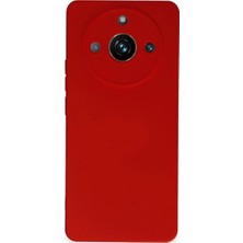 Buğz Realme 11 Pro Kılıf Nano Içi Kadife Silikon - Kırmızı