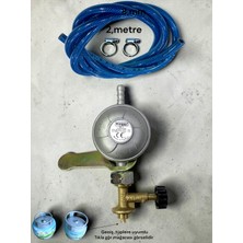 Orgaz Geniş Çember Piknik Tüpü Dedentör Hortum Set Ev  Karavan Kamp Ocak Küçük 2 kg Tüpgaz Bağlantı Seti