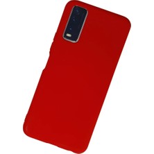 Najmaddin.com Newface Vivo Y11S Kılıf Nano Içi Kadife Silikon - Kırmızı