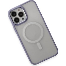 Najmaddin.com Newface iPhone 15 Pro Kılıf Room Magneticsafe Silikon - Lila