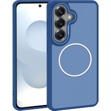 Galaxy S26 Plus Kılıf M-Safe Şarj Özellikli Metal Kamera Çerçeveli Zore Sanremo Silikon Kapak - Laci