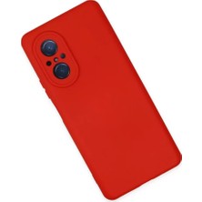 Najmaddin.com Newface Huawei Nova 9 Se Kılıf Nano Içi Kadife Silikon - Kırmızı