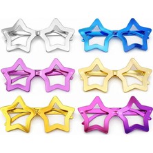 MiraLive Yıldız Parti Gözlüğü 12'li Set – 6 Renk ( Camsız )