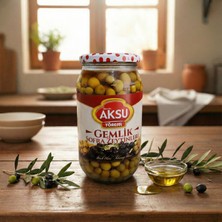 Aksu Yöresel Kokteyl Yeşil Zeytin (Çekirdekli)