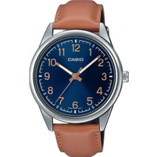 Casio MTP-V005L-2SS4UDF Rakamlı Taba Kayışlı Erkek Kol Saati