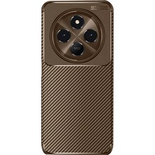 Buğz Xiaomi Redmi 14C Kılıf Auto Focus Karbon Kapak - Kahverengi