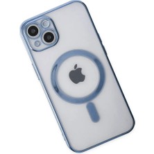 Najmaddin.com Newface iPhone 14 Plus Kılıf Magneticsafe Lazer Silikon - Sierra Blue
