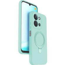 Buğz Xiaomi Redmi 15C 4g Regal Magsafe Standlı Kapak - Su Yeşili