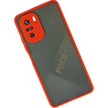 Najmaddin.com Newface Xiaomi Poco F3 Kılıf Montreal Silikon Kapak - Kırmızı