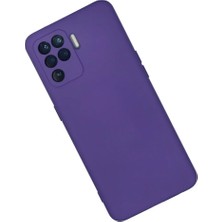 Najmaddin.com Newface Oppo Reno 5 Lite Kılıf Nano Içi Kadife Silikon - Mor