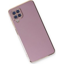 Najmaddin.com Newface Samsung Galaxy A22 Kılıf Volet Silikon - Mor