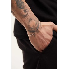 Fjellor Annatar 925 Ayar Gümüş Bileklik – Ince Forse Ataç Zincir, Günlük ve Klasik Stil