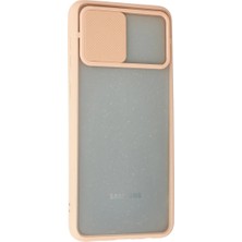 Najmaddin.com Newface Samsung Galaxy A02 Kılıf Palm Buzlu Kamera Sürgülü Silikon - Pembe