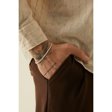 Fjellor Valar 925 Ayar Erkek Gümüş Bileklik – Halat Kalın Burgu El Işçiliği Özel Tasarım