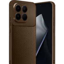 Buğz Xiaomi Mi 15T Auto Focus Karbon Kapak - Kahverengi