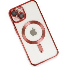 Najmaddin.com Newface iPhone 14 Kılıf Kross Magneticsafe Kapak - Kırmızı