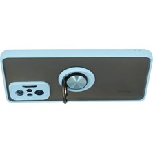 Najmaddin.com Newface Xiaomi Redmi Note 10 Pro Kılıf Montreal Yüzüklü Silikon Kapak - Buz Mavi